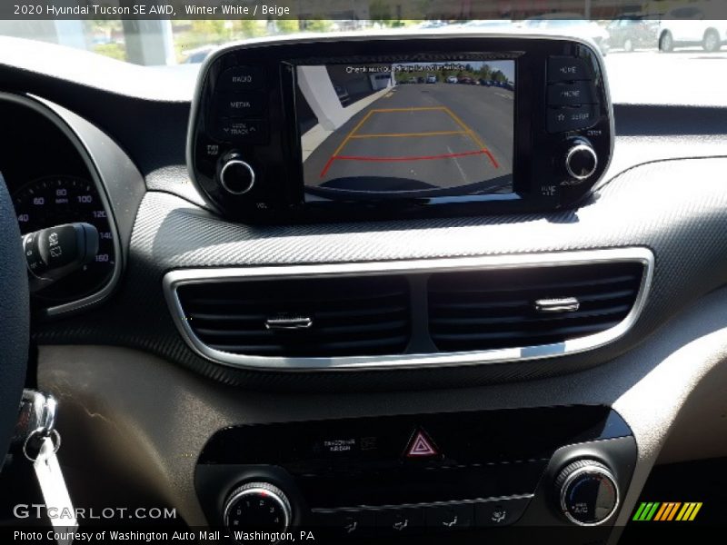 Winter White / Beige 2020 Hyundai Tucson SE AWD
