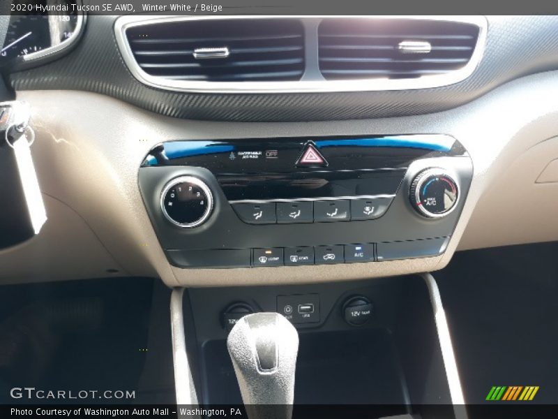 Winter White / Beige 2020 Hyundai Tucson SE AWD