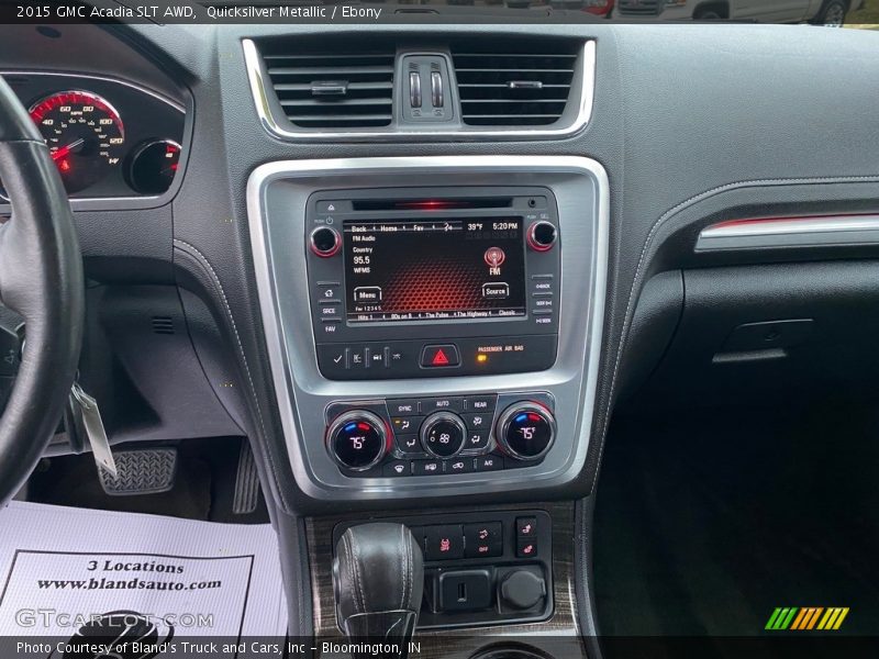 Quicksilver Metallic / Ebony 2015 GMC Acadia SLT AWD