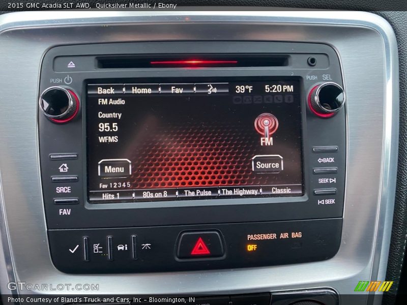 Quicksilver Metallic / Ebony 2015 GMC Acadia SLT AWD