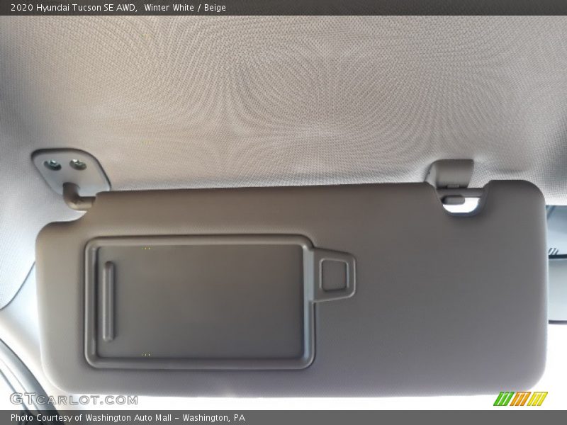 Winter White / Beige 2020 Hyundai Tucson SE AWD