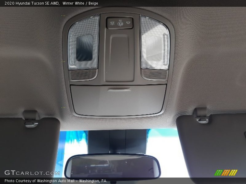 Winter White / Beige 2020 Hyundai Tucson SE AWD
