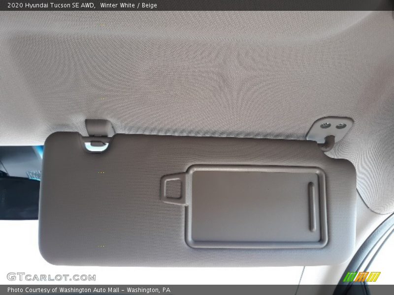 Winter White / Beige 2020 Hyundai Tucson SE AWD