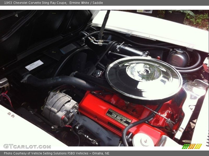  1963 Corvette Sting Ray Coupe Engine - 327 cid OHV 16-Valve V8