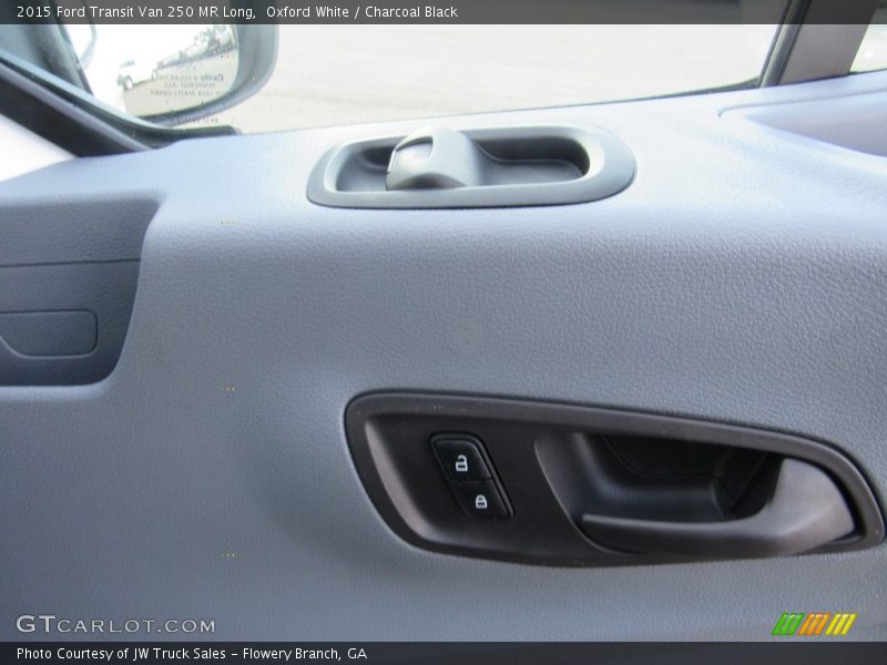Oxford White / Charcoal Black 2015 Ford Transit Van 250 MR Long