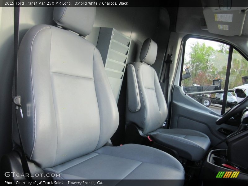 Oxford White / Charcoal Black 2015 Ford Transit Van 250 MR Long