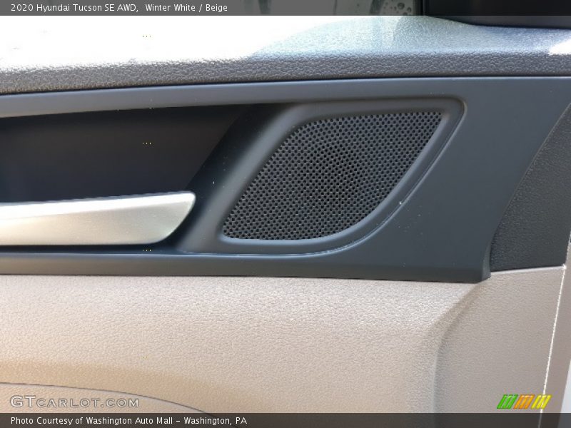 Winter White / Beige 2020 Hyundai Tucson SE AWD