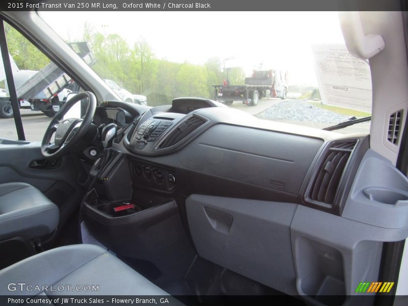 Oxford White / Charcoal Black 2015 Ford Transit Van 250 MR Long