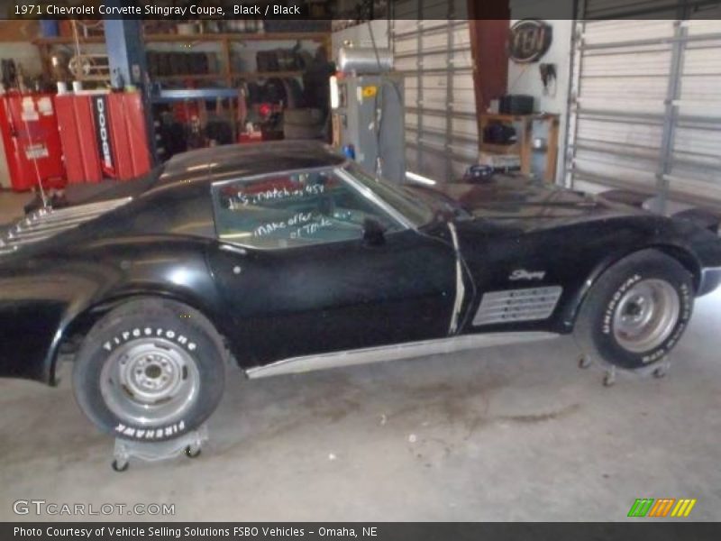 Black / Black 1971 Chevrolet Corvette Stingray Coupe