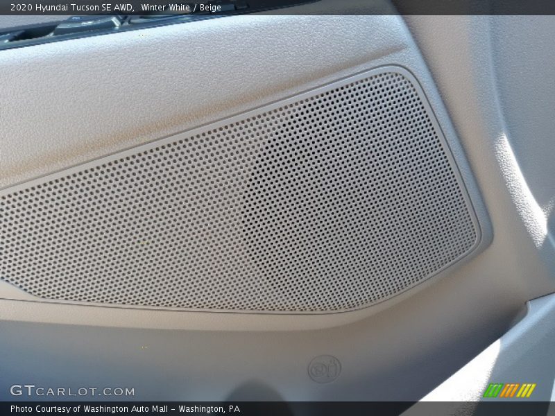 Winter White / Beige 2020 Hyundai Tucson SE AWD