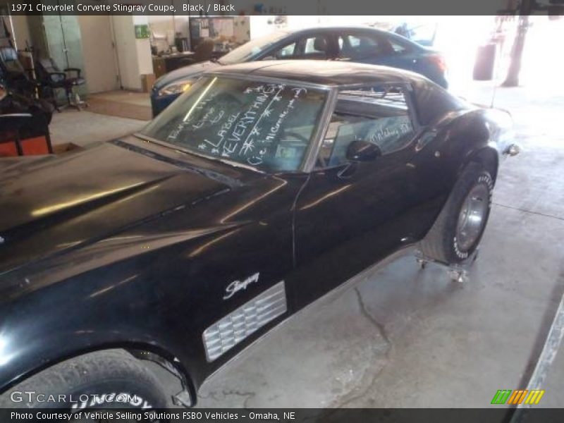 Black / Black 1971 Chevrolet Corvette Stingray Coupe