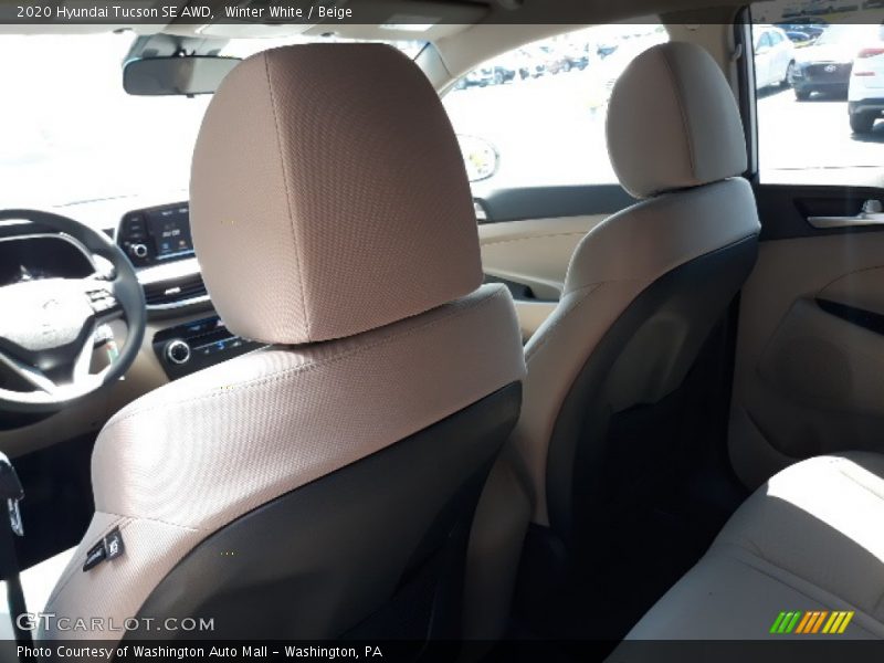 Winter White / Beige 2020 Hyundai Tucson SE AWD