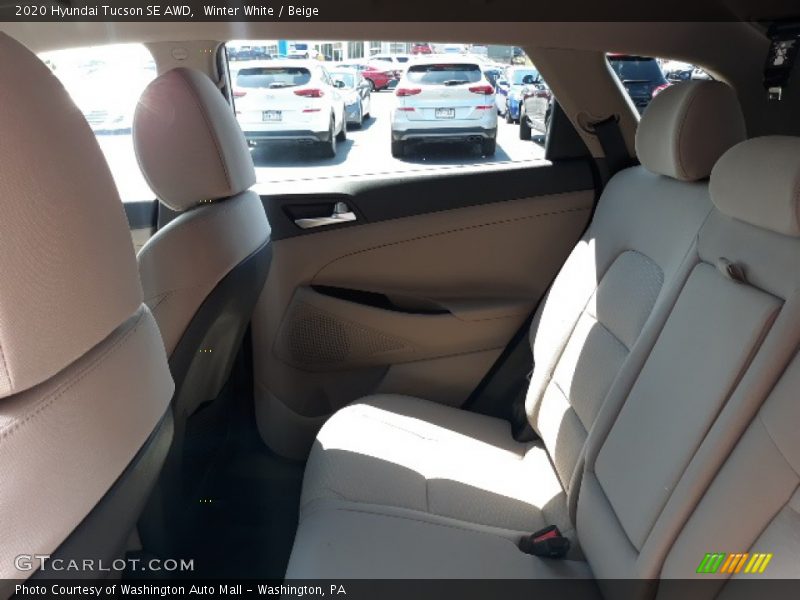 Winter White / Beige 2020 Hyundai Tucson SE AWD