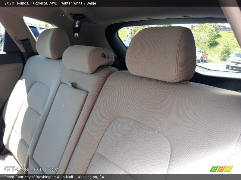 Winter White / Beige 2020 Hyundai Tucson SE AWD