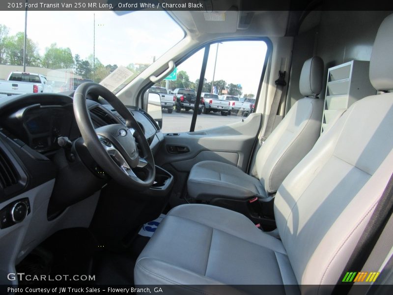 Oxford White / Charcoal Black 2015 Ford Transit Van 250 MR Long