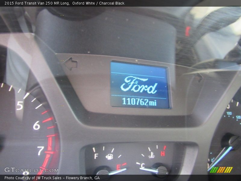 Oxford White / Charcoal Black 2015 Ford Transit Van 250 MR Long