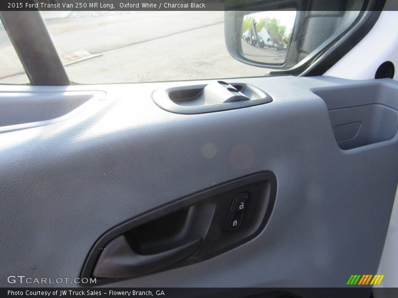 Oxford White / Charcoal Black 2015 Ford Transit Van 250 MR Long
