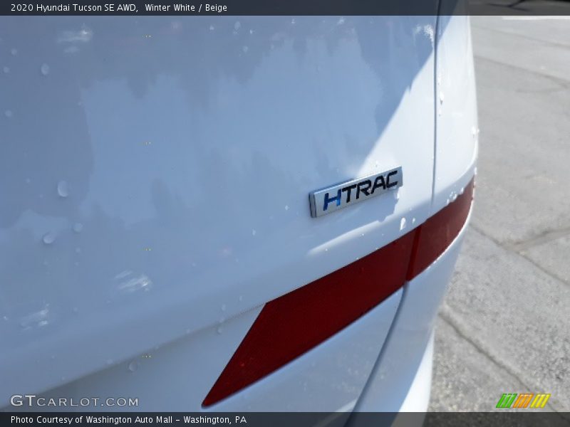 Winter White / Beige 2020 Hyundai Tucson SE AWD