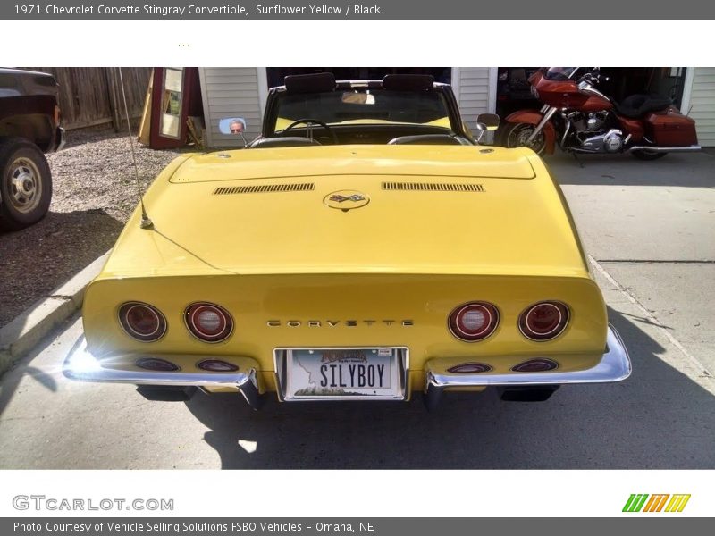 Sunflower Yellow / Black 1971 Chevrolet Corvette Stingray Convertible