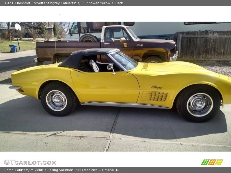  1971 Corvette Stingray Convertible Sunflower Yellow