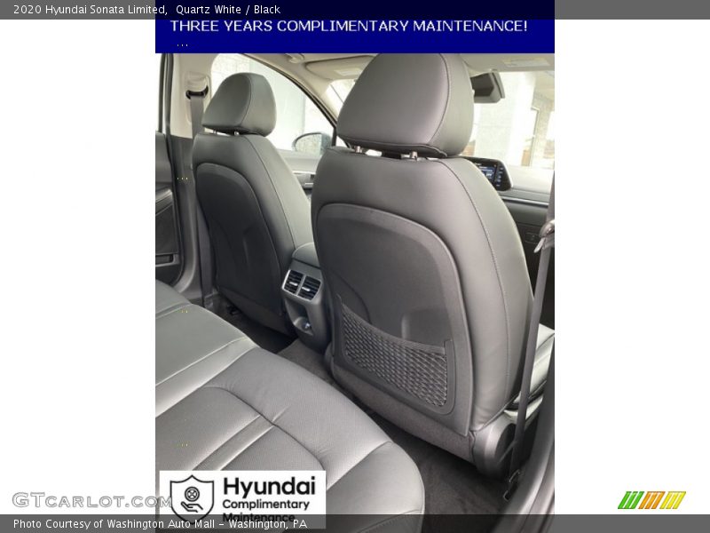 Quartz White / Black 2020 Hyundai Sonata Limited