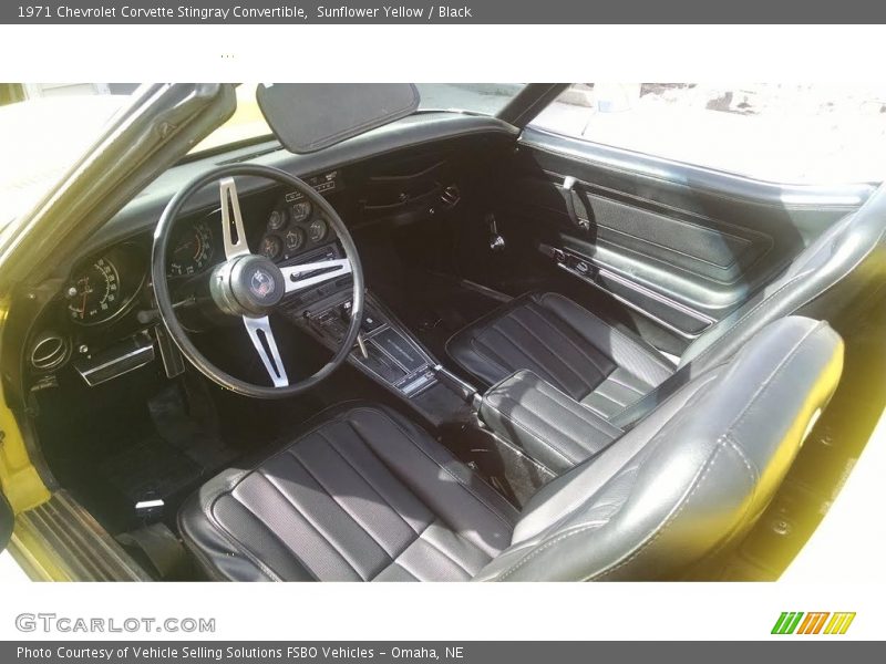  1971 Corvette Stingray Convertible Black Interior