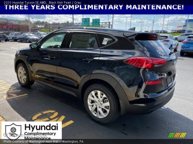 Black Noir Pearl / Gray 2020 Hyundai Tucson SE AWD