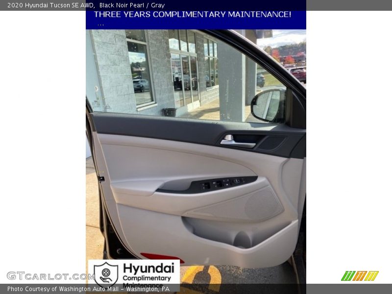 Black Noir Pearl / Gray 2020 Hyundai Tucson SE AWD