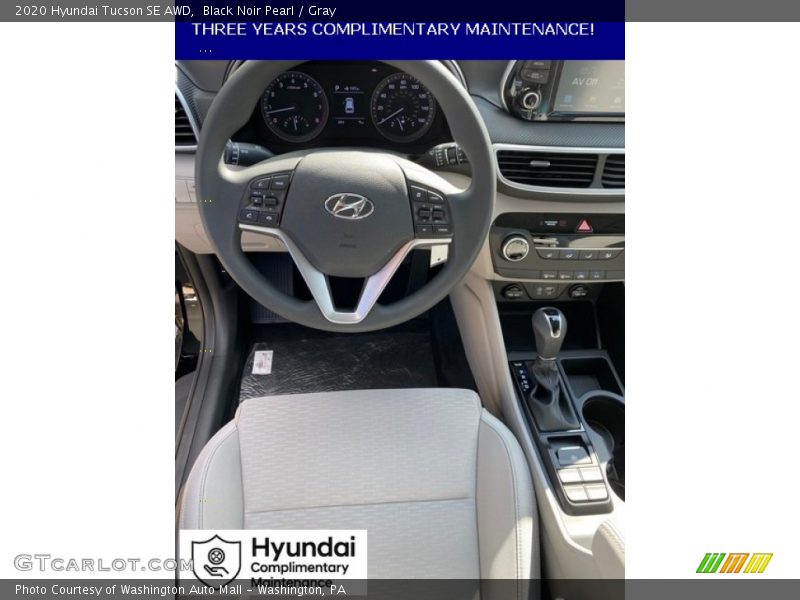 Black Noir Pearl / Gray 2020 Hyundai Tucson SE AWD