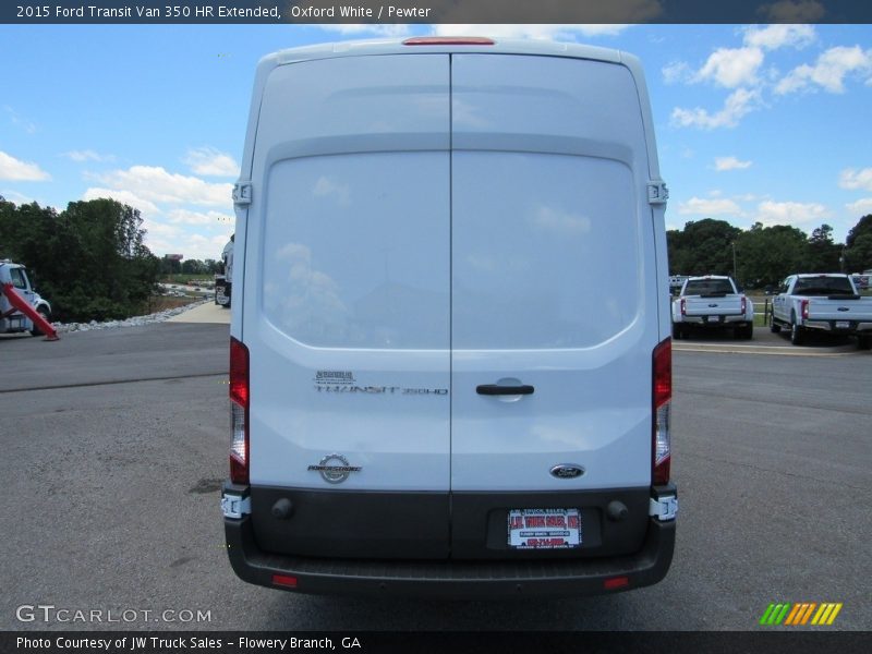 Oxford White / Pewter 2015 Ford Transit Van 350 HR Extended