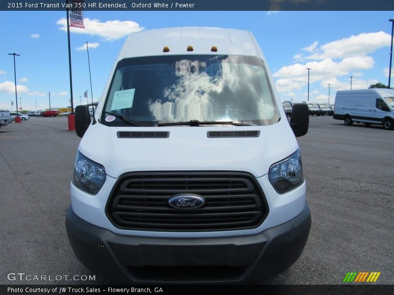 Oxford White / Pewter 2015 Ford Transit Van 350 HR Extended