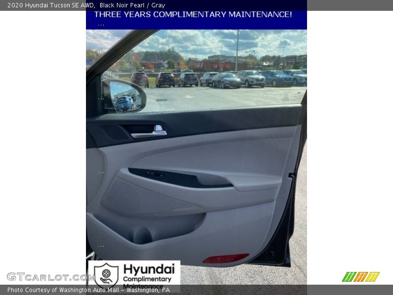 Black Noir Pearl / Gray 2020 Hyundai Tucson SE AWD