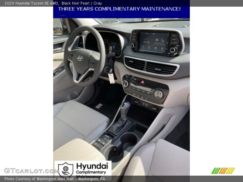 Black Noir Pearl / Gray 2020 Hyundai Tucson SE AWD