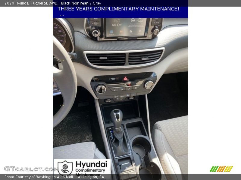 Black Noir Pearl / Gray 2020 Hyundai Tucson SE AWD