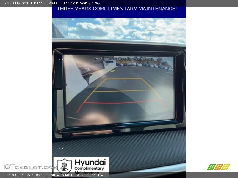 Black Noir Pearl / Gray 2020 Hyundai Tucson SE AWD