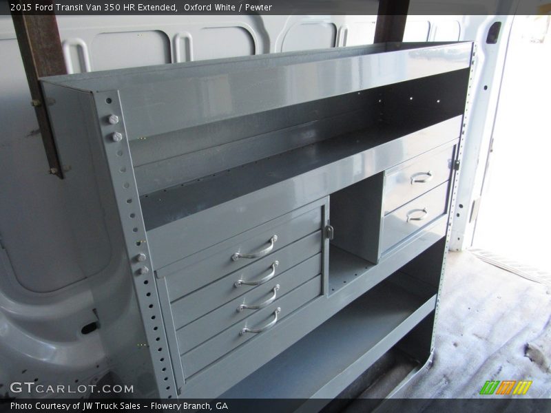 Oxford White / Pewter 2015 Ford Transit Van 350 HR Extended
