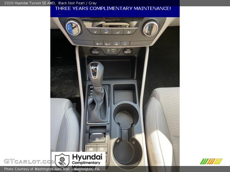 Black Noir Pearl / Gray 2020 Hyundai Tucson SE AWD