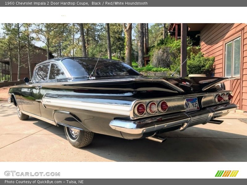 Black / Red/White Houndstooth 1960 Chevrolet Impala 2 Door Hardtop Coupe
