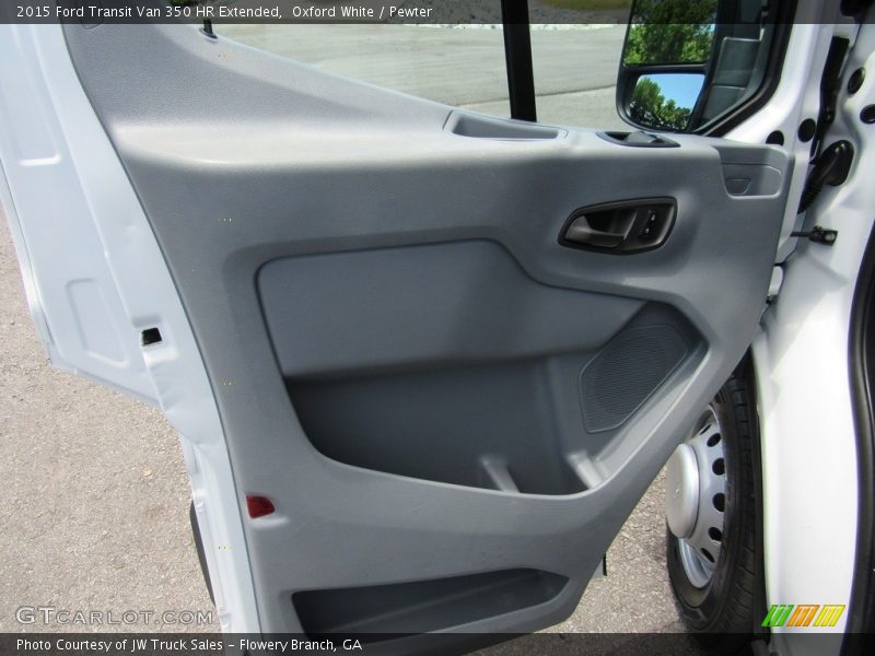 Oxford White / Pewter 2015 Ford Transit Van 350 HR Extended