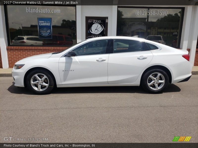 Summit White / Jet Black 2017 Chevrolet Malibu LS