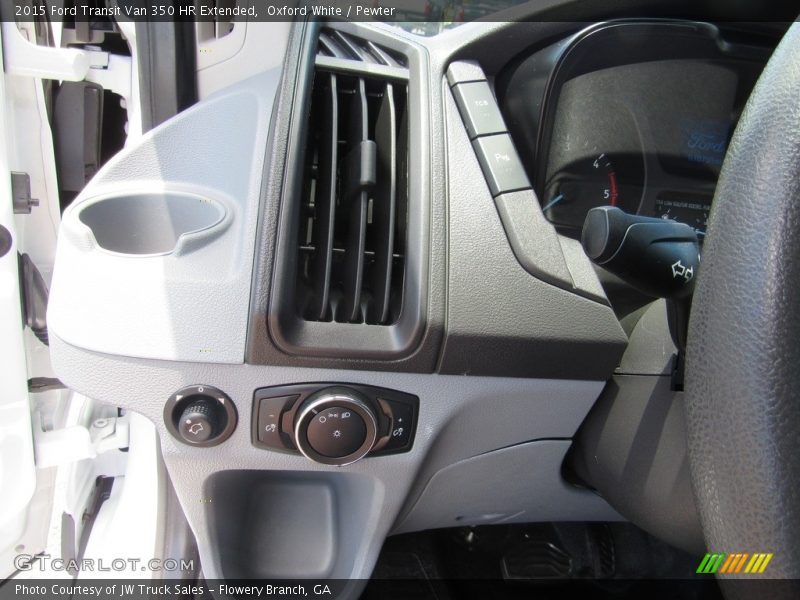 Oxford White / Pewter 2015 Ford Transit Van 350 HR Extended