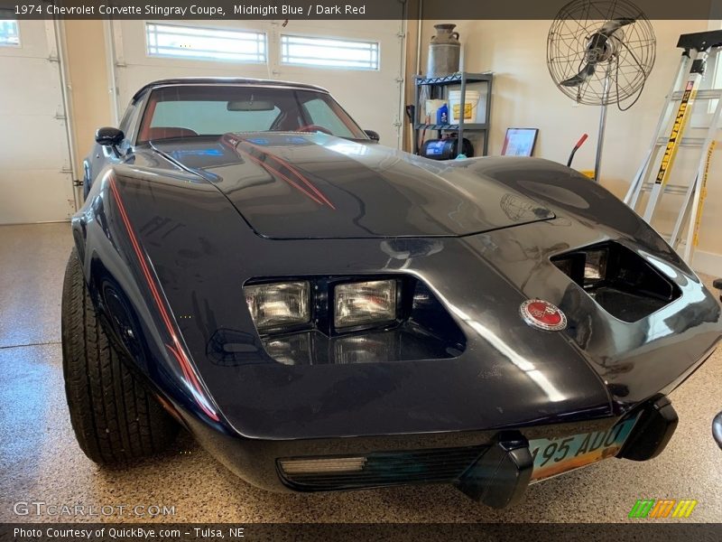 Midnight Blue / Dark Red 1974 Chevrolet Corvette Stingray Coupe