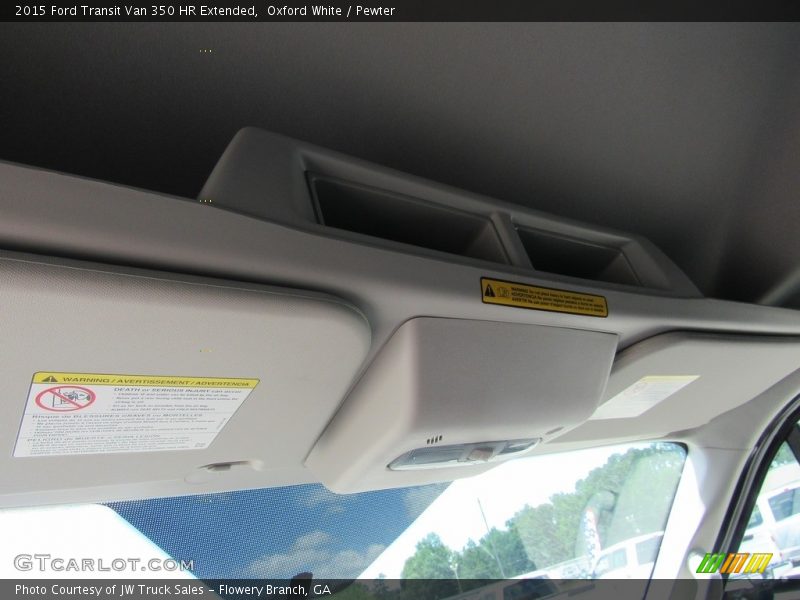 Oxford White / Pewter 2015 Ford Transit Van 350 HR Extended