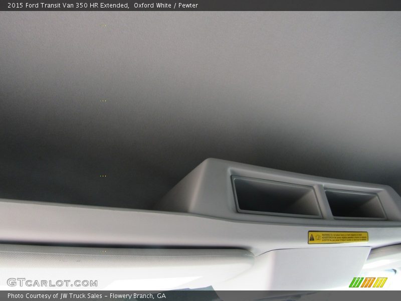 Oxford White / Pewter 2015 Ford Transit Van 350 HR Extended