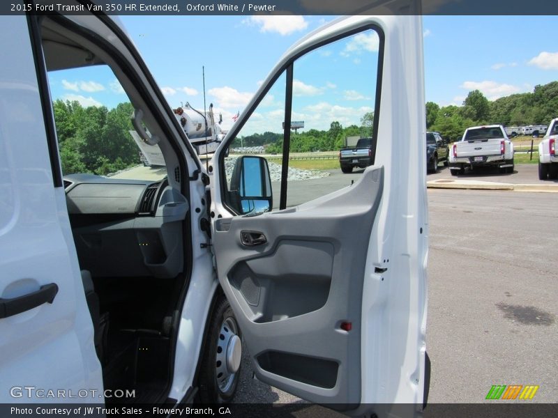 Oxford White / Pewter 2015 Ford Transit Van 350 HR Extended
