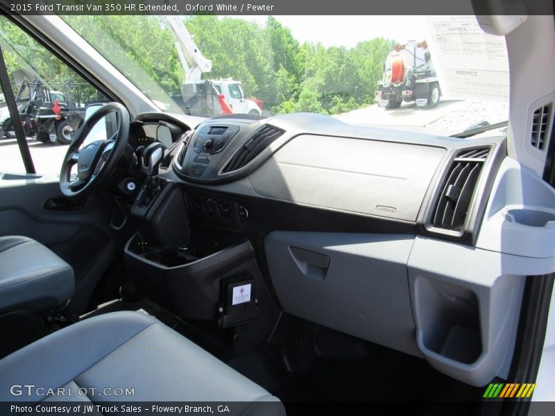 Oxford White / Pewter 2015 Ford Transit Van 350 HR Extended