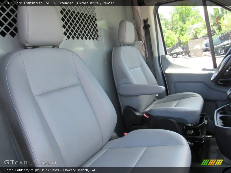Oxford White / Pewter 2015 Ford Transit Van 350 HR Extended