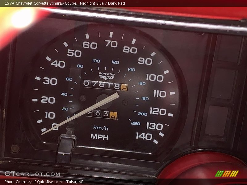 Midnight Blue / Dark Red 1974 Chevrolet Corvette Stingray Coupe