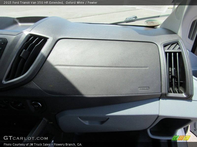 Oxford White / Pewter 2015 Ford Transit Van 350 HR Extended