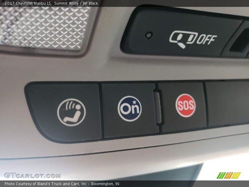 Summit White / Jet Black 2017 Chevrolet Malibu LS
